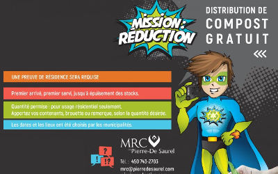 MRC Pierre-de Saurel: distribution de compost gratuit
