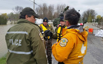 Crue des eaux et inondations: la Sûreté du Québec à l’oeuvre