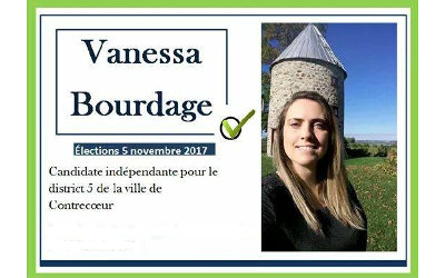 Élections municipales de Contrecoeur: un message de Vanessa Bourdage, candidate indépendante pour le district 5