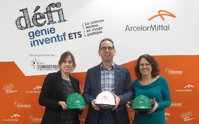 ArcelorMittal Produits longs Canada s’engage jusqu’en 2020 comme partenaire majeur du Défi génie inventif ÉTS