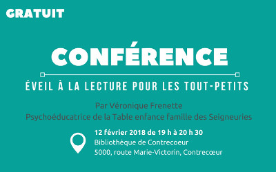 Bibliothèque de Contrecoeur: Conférence gratuite