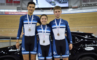 Championnats canadiens de cyclisme sur piste: six médailles pour les Dynamiks de Contrecoeur!