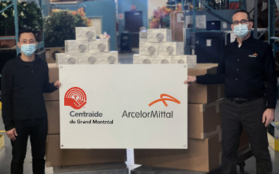 ArcelorMittal Produits longs Canada remet 25 000 masques médicaux dans le Grand Montréal