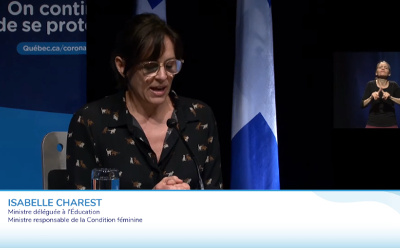 Pandémie de COVID-19: la ministre Isabelle Charest annonce le retour du sport organisé