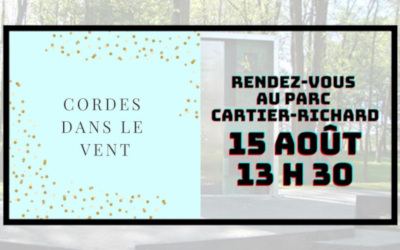 Dans le cadre des Rendez-vous au Parc Cartier-Richard: un après-midi champêtre orné de musiques inoubliables