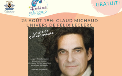 Verchères en musique: spectacle du Calixois Claud Michaud