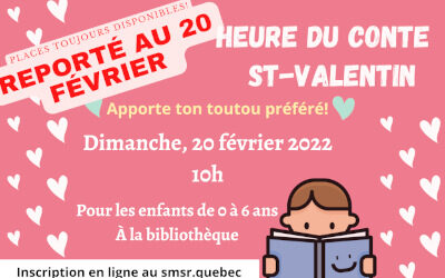 Bibliothèque municipale de Saint-Marc-sur-Richelieu: Heure du conte sur le thème de l’amour
