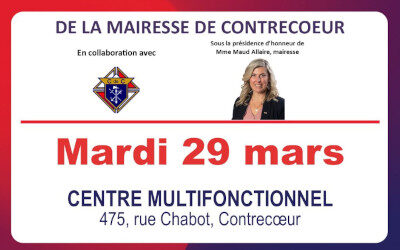 Soyez source de réconfort et donnez du sang: Collecte de sang de la mairesse de Contrecœur Maud Allaire