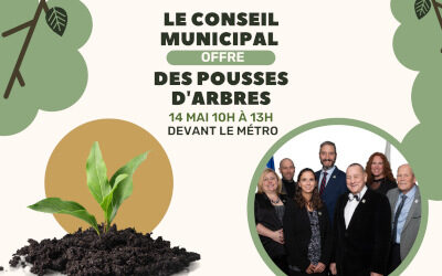 Municipalité de Verchères: le Conseil municipal offre des pousses d’arbres