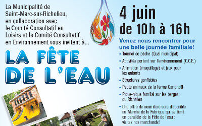 Saint-Marc-sur-Richelieu: Fête de l’eau le 4 juin prochain