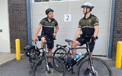 Ça roule pour les policiers à vélo de Pierre-De Saurel