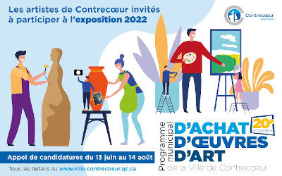 20e anniversaire du Programme d’achat d’œuvres d’art: la Ville de Contrecœur invite les artistes locaux à participer à une exposition