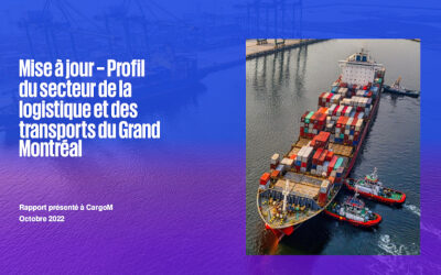 La logistique et le transport de marchandises, un secteur en constante croissance avec une augmentation de plus de 10 000 emplois directs dans le Grand Montréal depuis la dernière décennie
