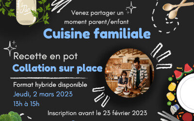 Bonjour Soleil – Regroupement des familles monoparentales et recomposées de La Vallée-du-Richelieu: atelier de cuisine familiale