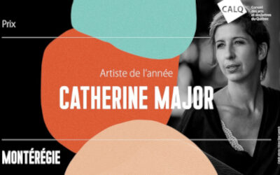 Artiste de l’année en Montérégie: Catherine Major reçoit le Prix du CALQ