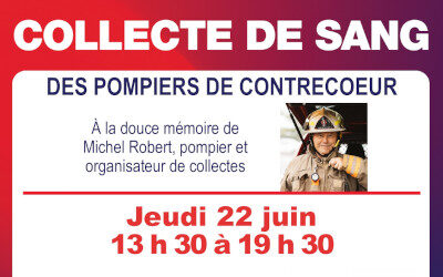 Collecte de sang des pompiers de Contrecoeur: avant les vacances, passez donner du sang!