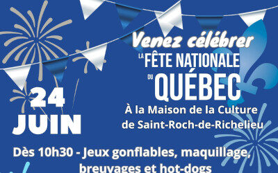 La Maison de la culture de Saint-Roch-de-Richelieu accueille la Fête nationale 2023