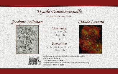 Maison de la culture de Saint-Roch-de-Richelieu: Exposition « La dyade dimensionnelle »