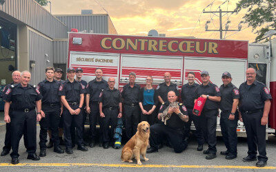 Ville de Contrecoeur: le Service de sécurité incendie reçoit une formation en premiers soins pour les animaux domestiques