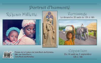 JUSQU’AU 3 SEPTEMBRE 2023: L’EXPOSITION «PORTRAIT D’HUMANITÉ» DE RÉJEAN MILLETTE