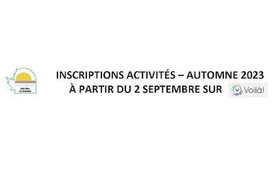 Municipalité Saint-Marc sur Richelieu: inscription aux activités automne 2023