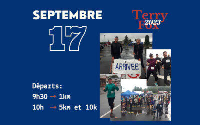 Le 17 septembre 2023: La Journée Terry Fox Verchères
