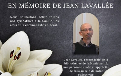 Municipalité de Saint-Antoine-sur-Richelieu: décès de M. Jean Lavallée