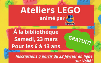 Bibliothèque de Saint-Marc-sur-Richelieu: Ateliers LEGO