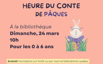 Bibliothèque de Saint-Marc-sur-Richelieu: Heure du conte de Pâques