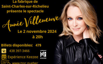 Paroisse Saint-Charles-sur-Richelieu: Annie Villeneuve en spectacle