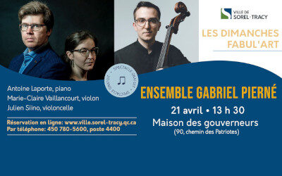 Maison des gouverneurs: assistez au concert de l’Ensemble Gabriel Pierné le 21 avril