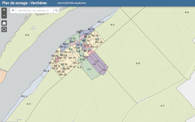 Municipalité de Verchères: une carte interactive sur le zonage du territoire
