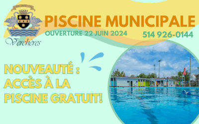 Verchères: plus de frais d’accès à la piscine municipale