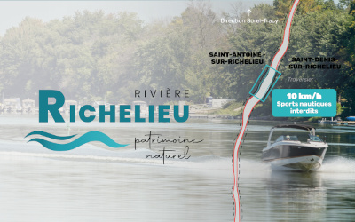 Nouvelle réglementation sur la rivière Richelieu: campagne d’information dans la vallée