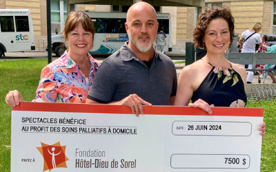 Fondation Hôtel-Dieu de Sorel: spectacles-bénéfice au profit des soins palliatifs à domicile