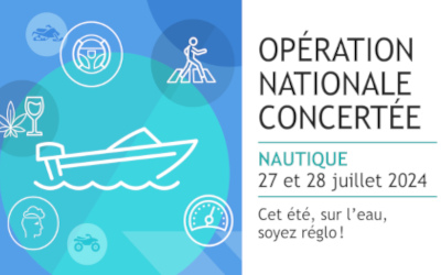 Opération nationale concertée sécurité nautique: « Cet été sur l’eau, Soyez réglo »