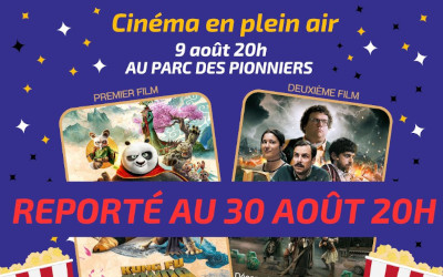 Verchères: soirée cinéma en plein air reporté