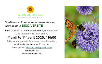 Des nouvelles de la Société d’horticulture de Saint-Marc-sur-Richelieu