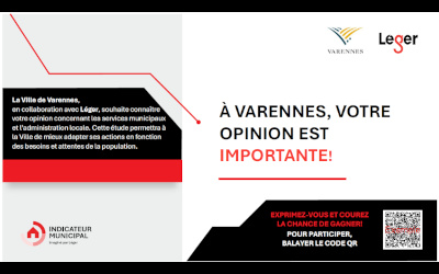 Sondage Léger marketing sur les priorités des Varennois