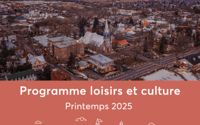 Verchères: Programme loisirs et culture – printemps 2025