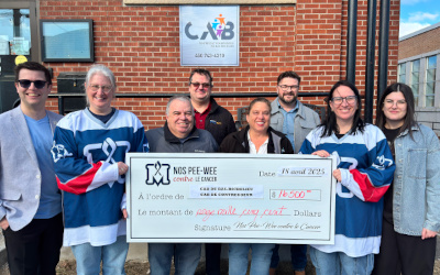 Nos Pee-Wee contre le cancer: 16500$ pour le Défi-cancer dans la région