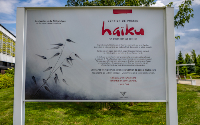 Un projet collectif et inspirant: Varennes inaugure son Sentier de poésie Haïku