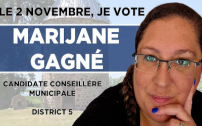 Élections municipales à Contrecœur: Marijane Gagné candidate au poste de conseillère du district 5