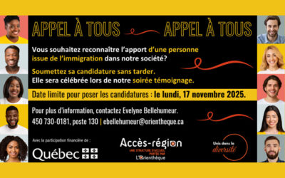 Appel à tous: soirée témoignage pour reconnaître l’apport des personnes immigrantes