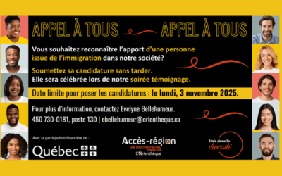 Appel à tous: soirée témoignage pour reconnaître l’apport des personnes immigrantes