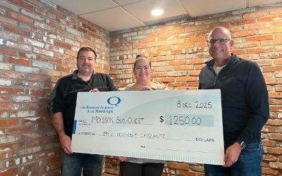 Les Éleveurs de porcs de la Montérégie soutiennent Moisson Sud-Ouest par un don de 1 250 $