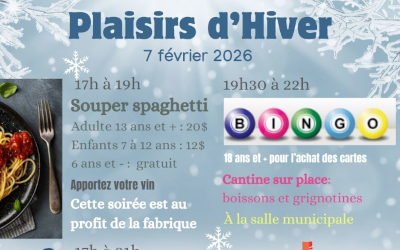 Municipalité de Saint-Marc-sur-Richelieu: Soirée Plaisirs d’hiver