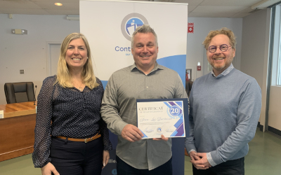 Ville de Contrecœur: 20 ans de service pour Jean-Luc Duchesne