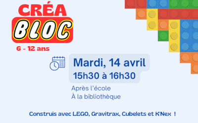 Saint-Marc-sur-Richelieu: activité Créa Bloc