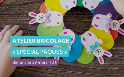 Ville de Contrecœur: atelier créatif à la bibliothèque, spécial Pâques